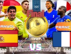 Perebutan Medali Emas Sepak Bola Olimpiade Paris 2024: Prancis vs Spanyol