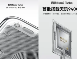 BREAKING! Realme Neo 7 Turbo Resmi Meluncur: Inilah Spesifikasi dan Detail Perilisannya!