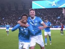 Napoli Juara Piala Super Italia 2025, Brace David Neres Memenangkan Laga